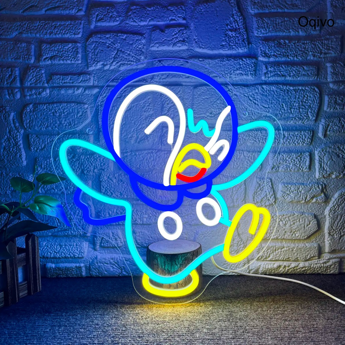 Cute Penguin LED Neon Sign for Bedroom Wall Decor