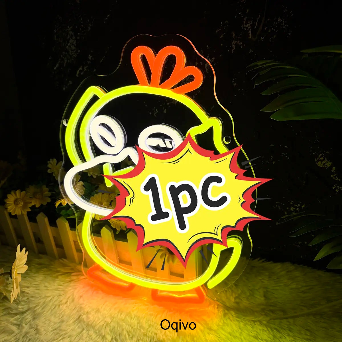 Cute Penguin LED Neon Sign for Bedroom Wall Decor