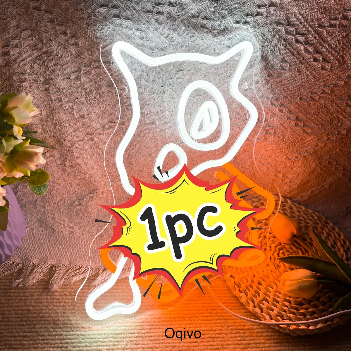 Cute Penguin LED Neon Sign for Bedroom Wall Decor