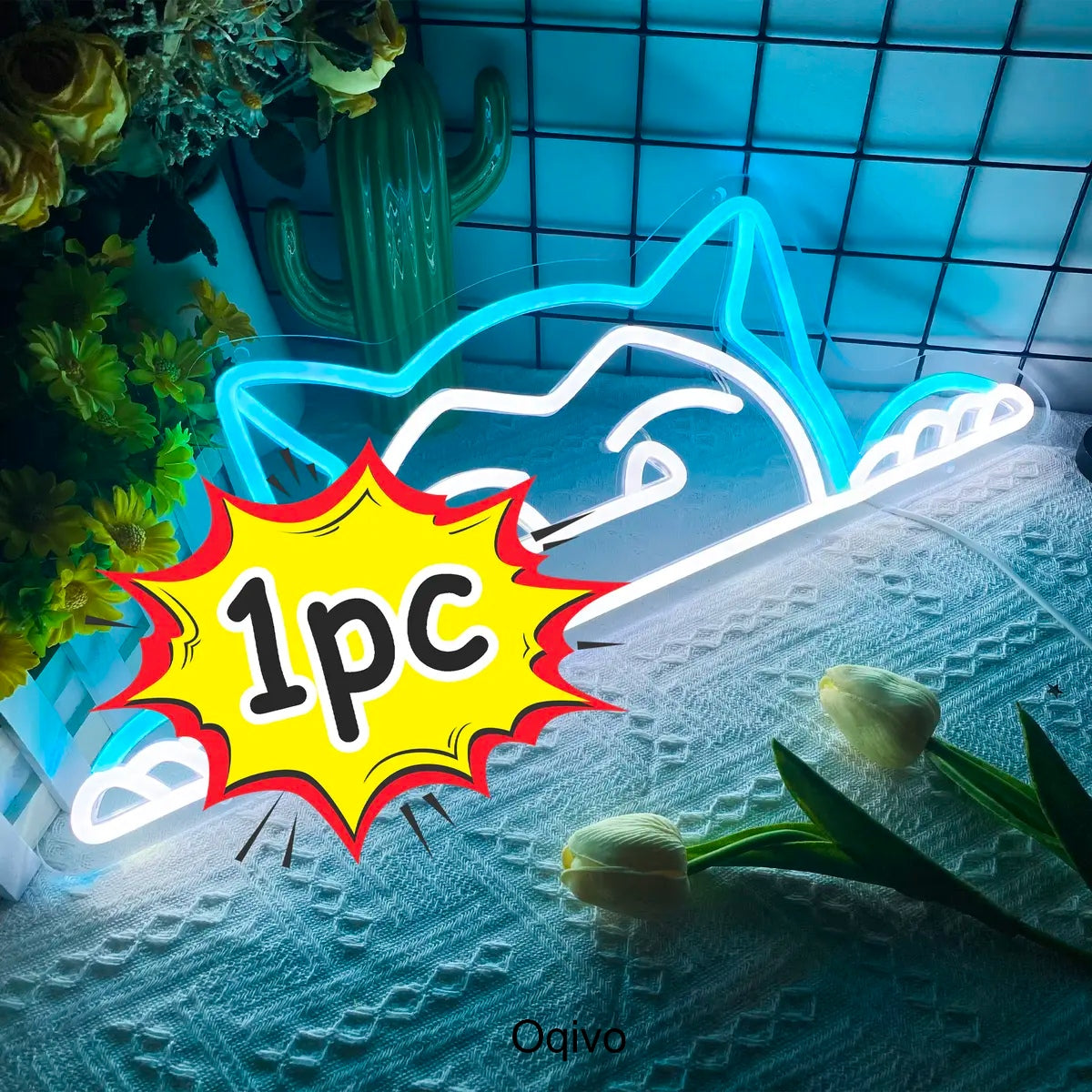 Cute Penguin LED Neon Sign for Bedroom Wall Decor