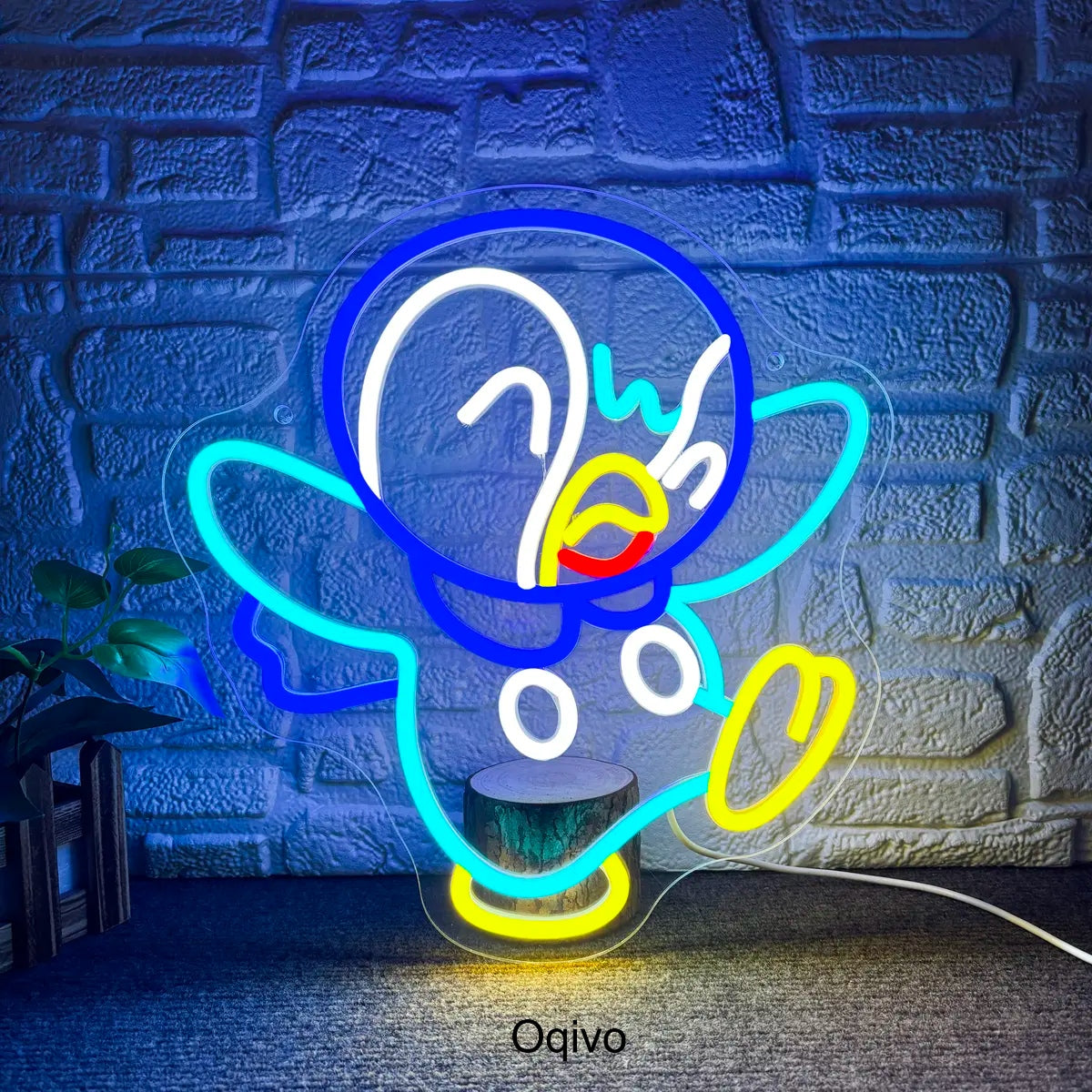 Cute Penguin LED Neon Sign for Bedroom Wall Decor